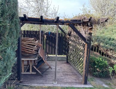 Původní pergola před realizací | Zahradní pergoly